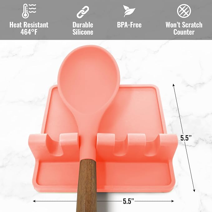Zulay Kitchen Silicone Utensil Rest - Image 5