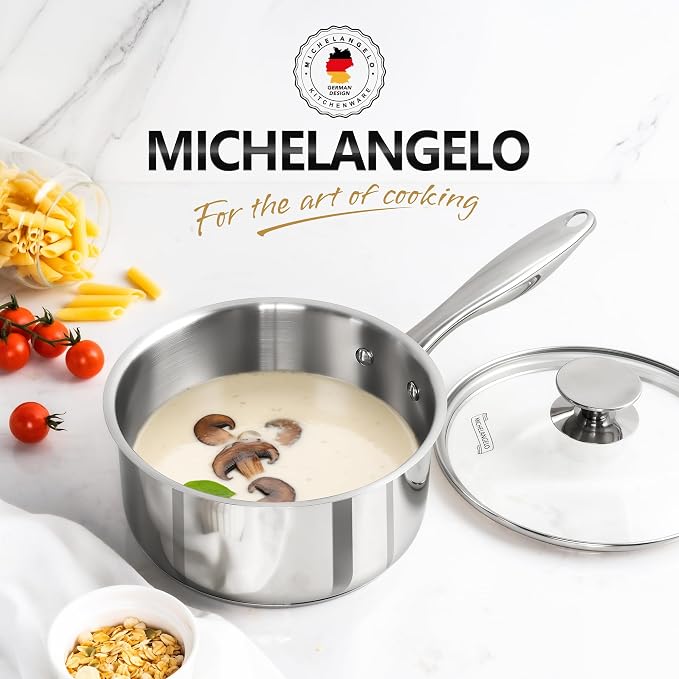 MICHELANGELO 1.5 Quart Saucepan - Image 7