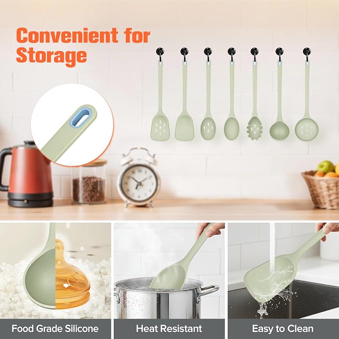 Large Silicone Utensils Set of 7 - Image 5