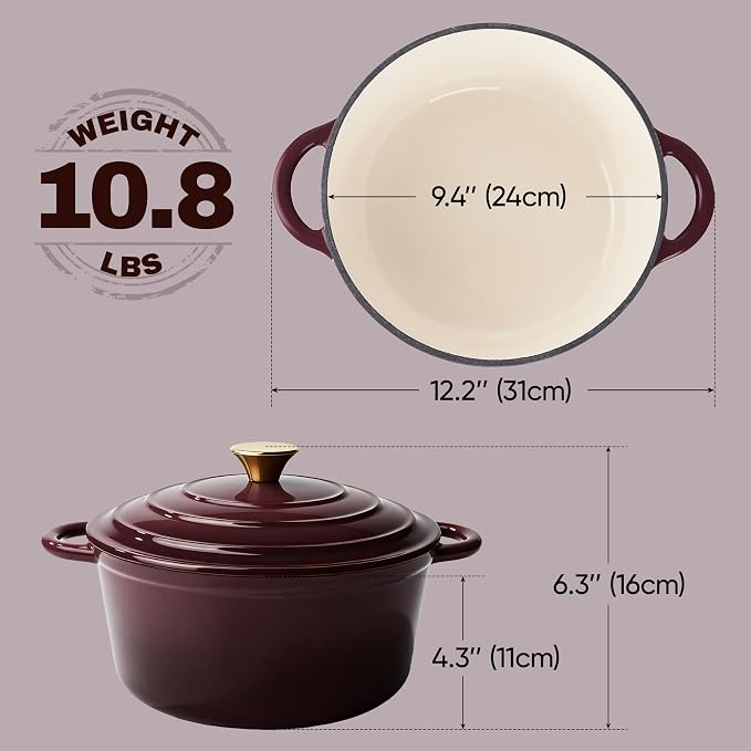 Vintage Style 4.5 Quart Dutch Oven Pot - Image 4