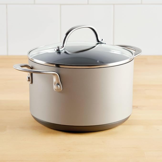 Anolon Achieve Hard Anodized Nonstick Saucepot - Image 9