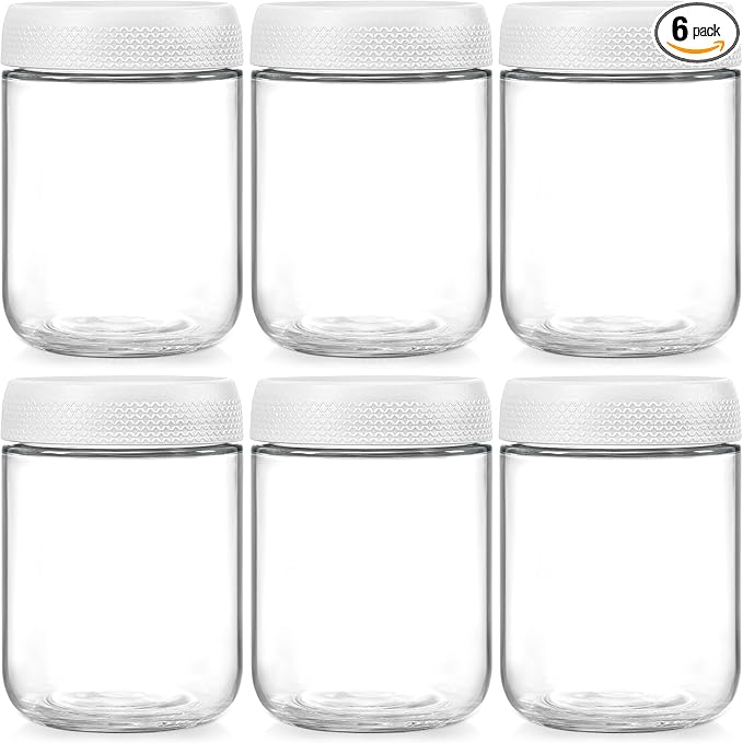 NETANY 6-pack 16oz Glass jars by NETANY