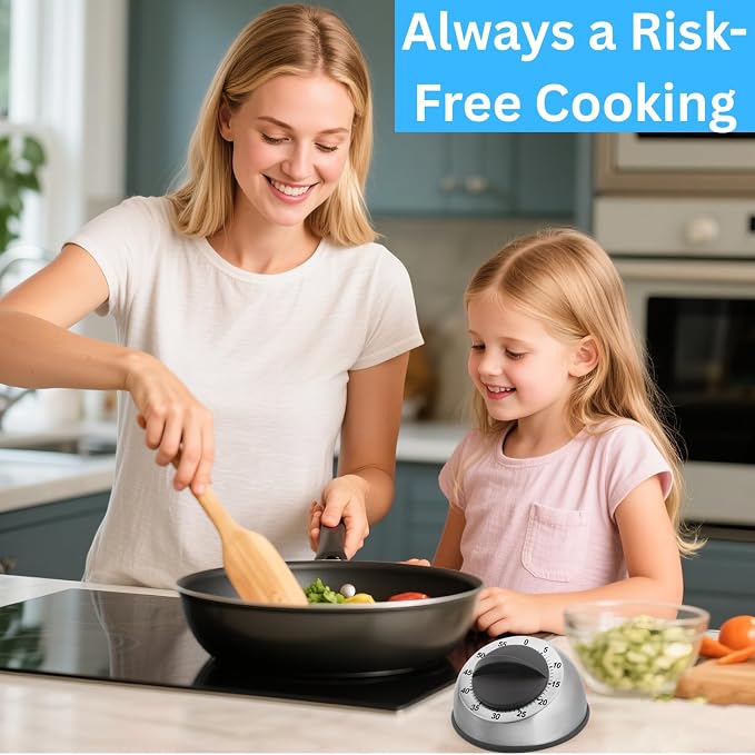 Kitchen Timer for Cooking, Chef Cooking Magnetic Timer - Image 3