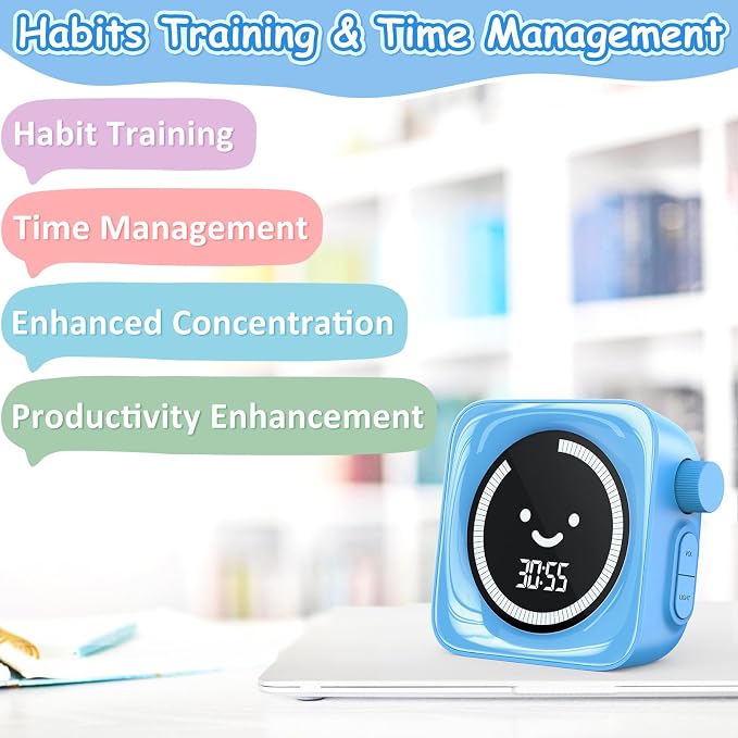 Visual Timer for Kids, 99 Minute Digital Cute Kids Visual Timer Classroom Timer - Image 6