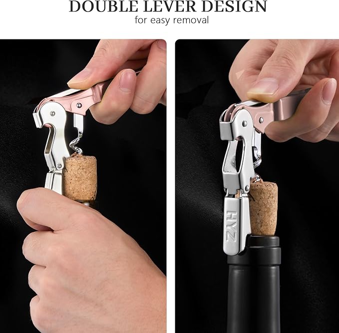 HYZ 2-Pack Wine Opener Waiter Corkscrew, Professional Wine Key - Image 4