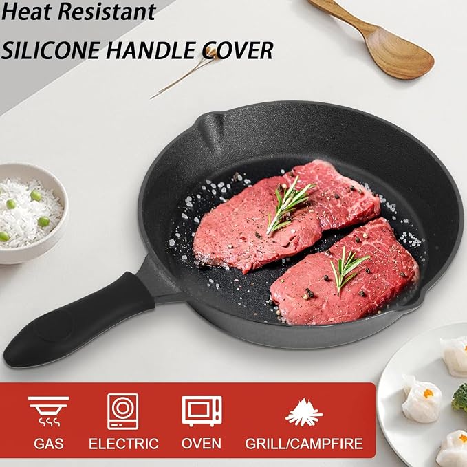 Pre-Seasoned Cast Iron Skillet Set - Image 3