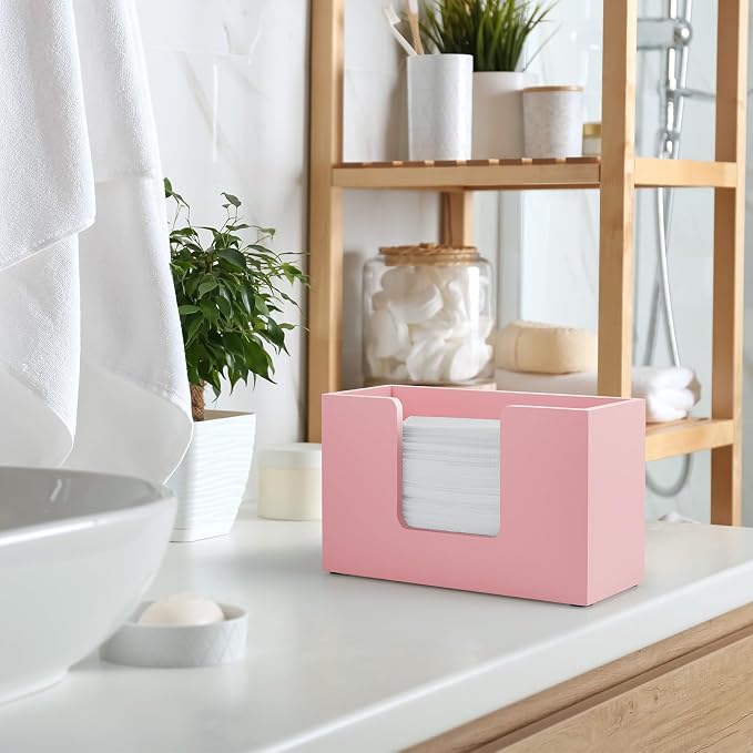 Paper Towel Dispenser Countertop, Wooden Bathroom Paper Towel Holder, - Image 5