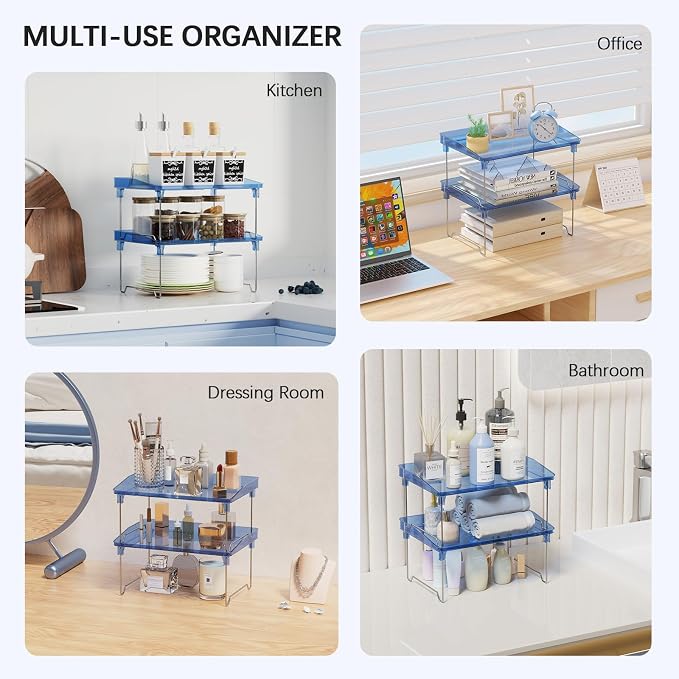 STARLATTA Acrylic Cabinet Organizer Shelf, Spice Rack, Countertop Organizers - Image 6