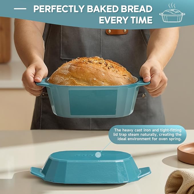Enameled Cast Iron Sourdough Bread Oven – Dutch Oven - Image 6