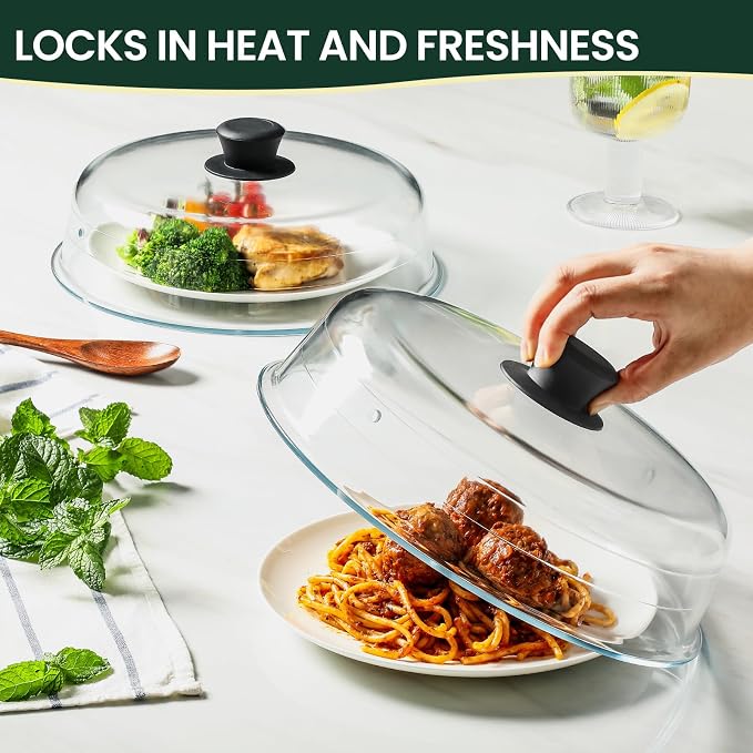 2 in 1, Glass Microwave Splatter Cover - Image 6