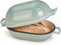 Enameled Cast Iron Dutch Oven for Sourdough Bread Baking, 11 x 7 Inch Oval Cast by FRRLY