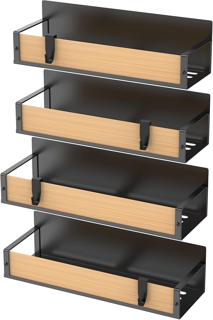 HuggieGems 4 Pack Magnetic Spice Storage Rack Organizer - Image 5