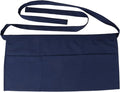 Resist water 3 big Pockets Waist Server Apron Kitchen Restaurant Unisex Half by SEW+UR+LIFE