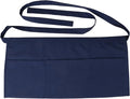 Resist water 3 big Pockets Waist Server Apron Kitchen Restaurant Unisex Half by SEW+UR+LIFE