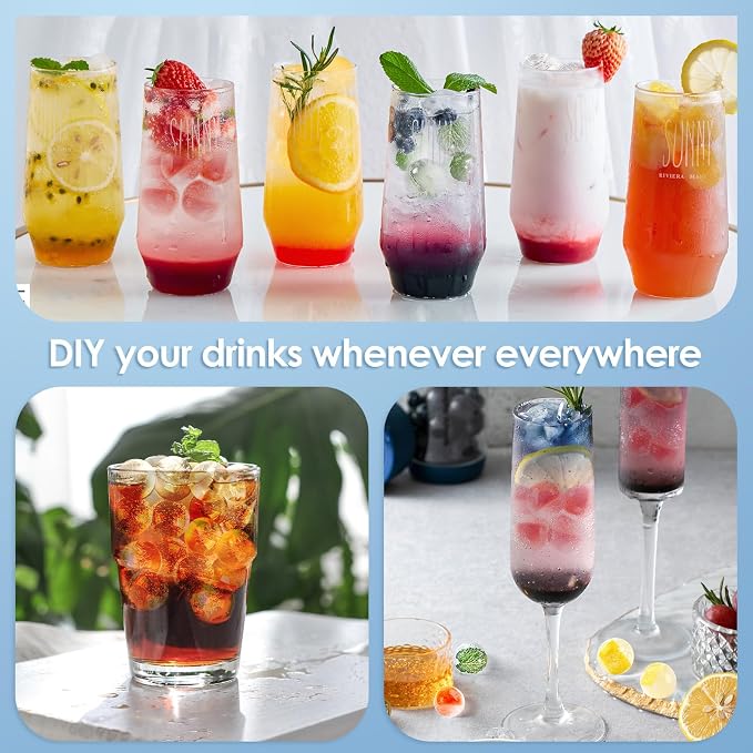 WIBIMEN Ice Cube Tray with Lid and Bin - Image 5