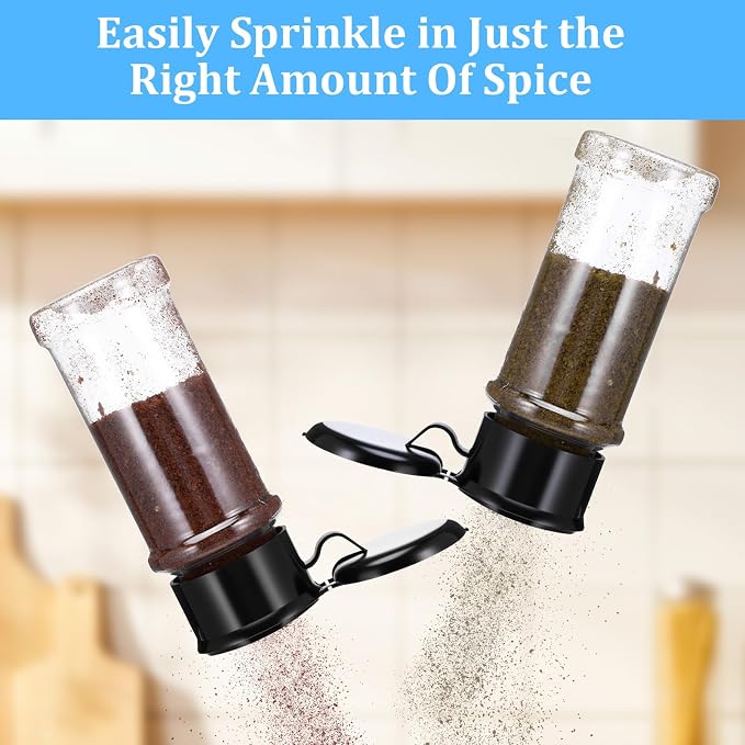 50 Pcs Clear Plastic Spice Jars - Image 5