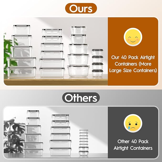 40 PCS Food Storage Containers - Image 4