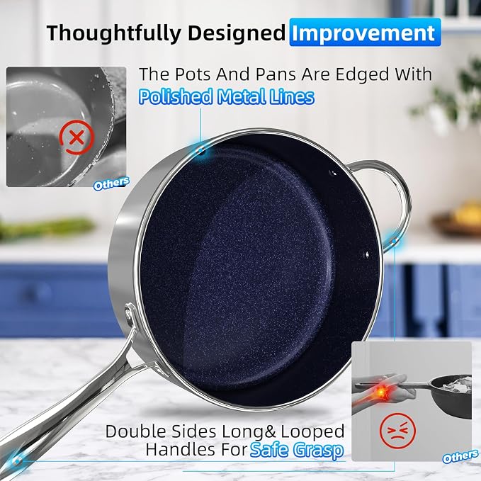 Deluxe DUXANO 14PC Healthy Pots and Pan - Image 6