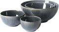 Gibson Elite Sandy Pines 4 Piece Nesting Bowl Set, 7” & 9” Round Stoneware Bowls by GibsonHomewares
