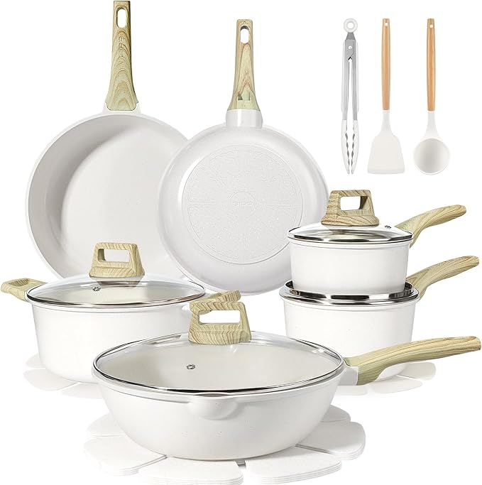 GiPP Ceramic Pots and Pans Set Non Stick by GiPP