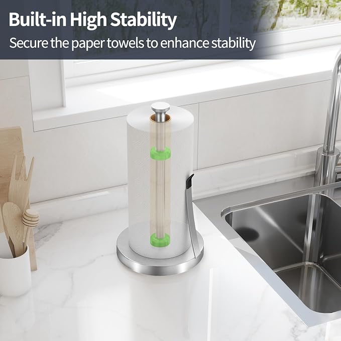 Jesginboo Brushed Nickel Paper Towel Holder - Image 5