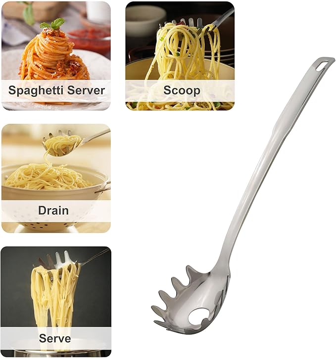 HIC Kitchen Spaghetti Ladle and Pasta Server - Image 5