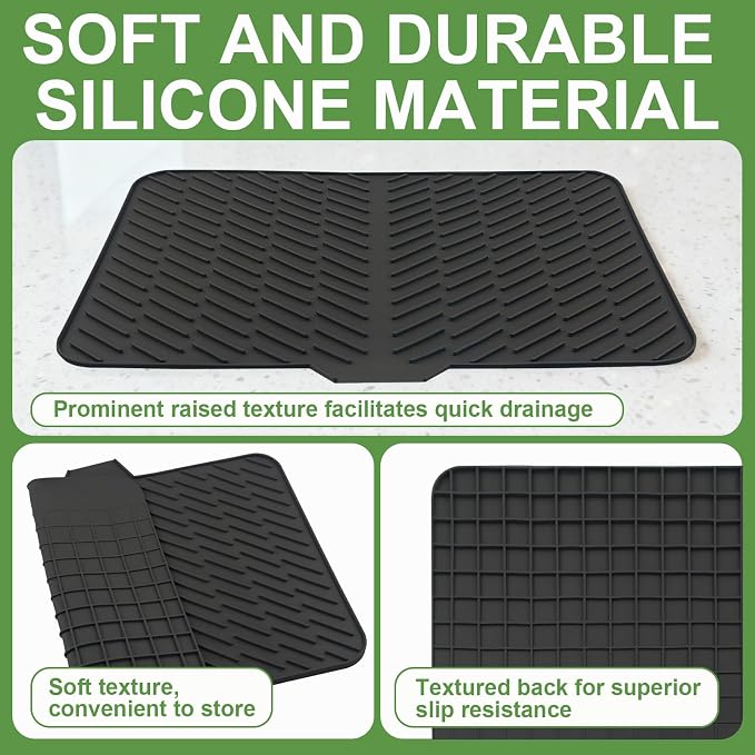 Silicone Drying Mat, Heat-Resistant, Eco-friendly, Hygienic Drying Pad - Image 4