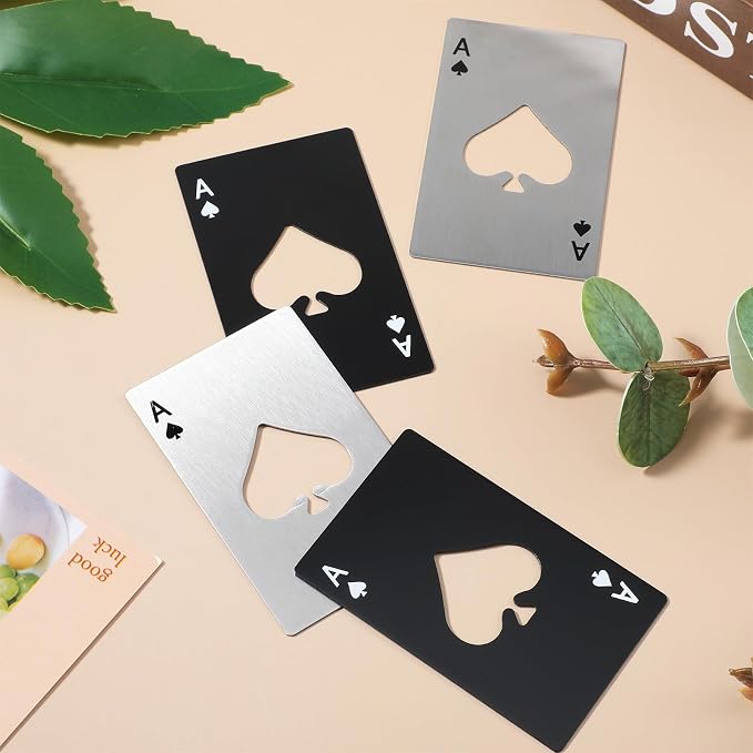 60Pcs Ace of Spades Bottle Openers, Poker Card Bottle Openers Portable - Image 6