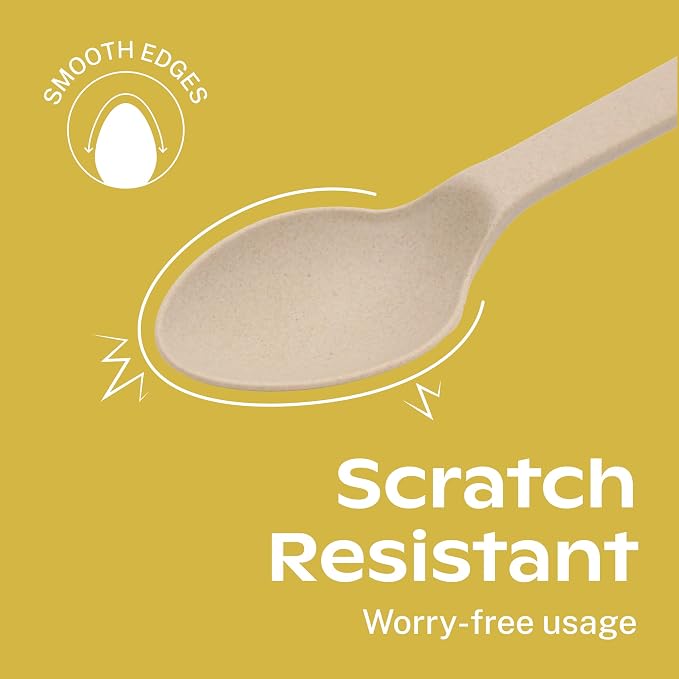 CORAL Light Brown 100% Compostable Silverware Set 340 Pieces - Image 7