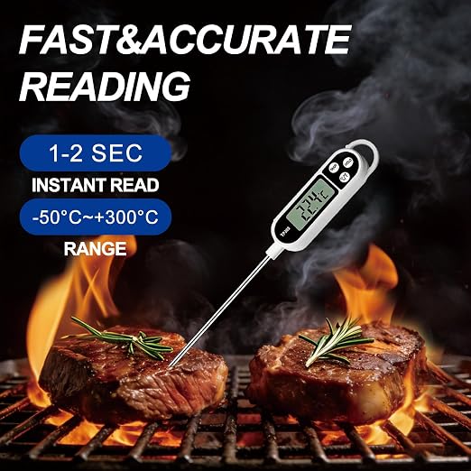 Electronic Digital Display Thermometer, 304 Long Probe, Suitable - Image 5