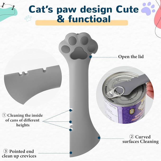 Uiifan Cat Food Lid Cat Food Can Covers Lids 8 Pcs Pet Can Supplies Set 5 - Image 3