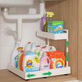 REALINN Expandable Under Sink Organizers and Storage, 2 Tier Under Cabinet by REALINN