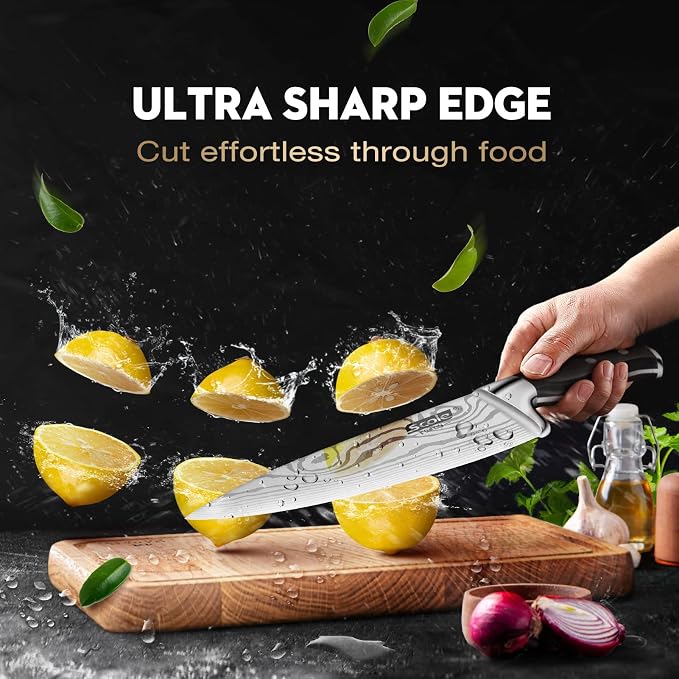 SCOLE® Chef Knife Ultra Sharp Kitchen Knife Set 7-Piece, Premium German 1.4116 - Image 2