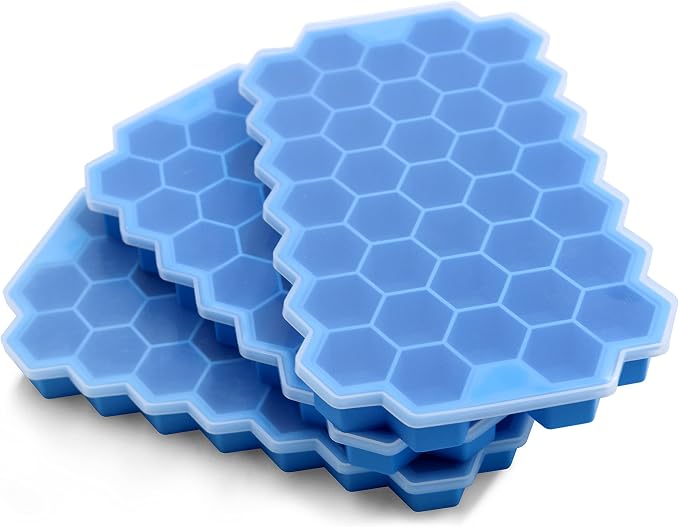 Ice Cube Trays for Freezer by BIDFUL