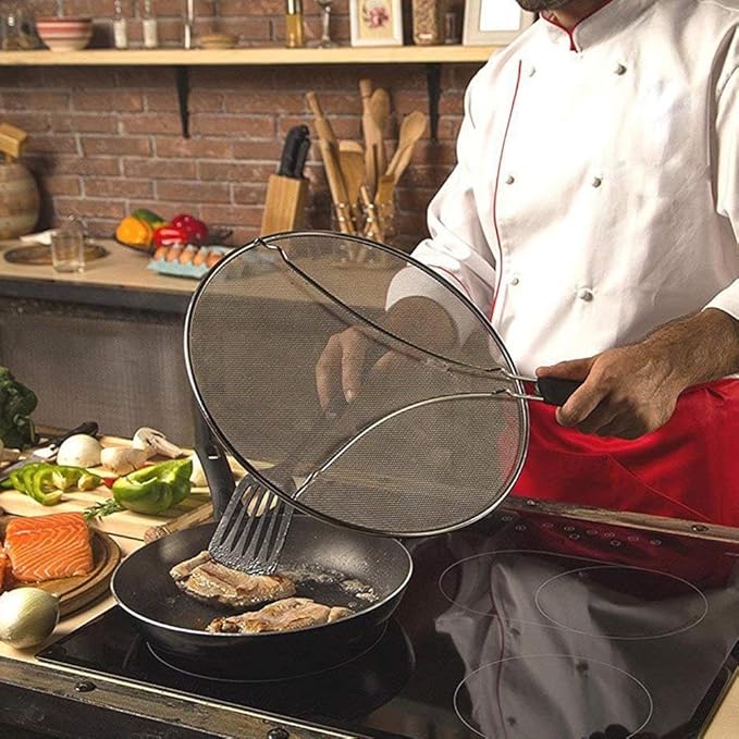 Grease Splatter Screen for Frying Pan 13 inch - Image 6
