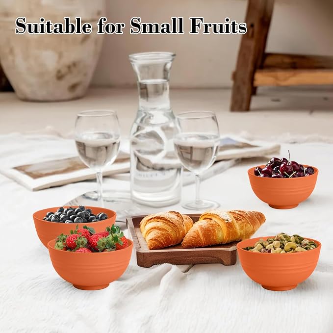 Wrova wheat straw small bowls 10oz set of 8 - Image 7