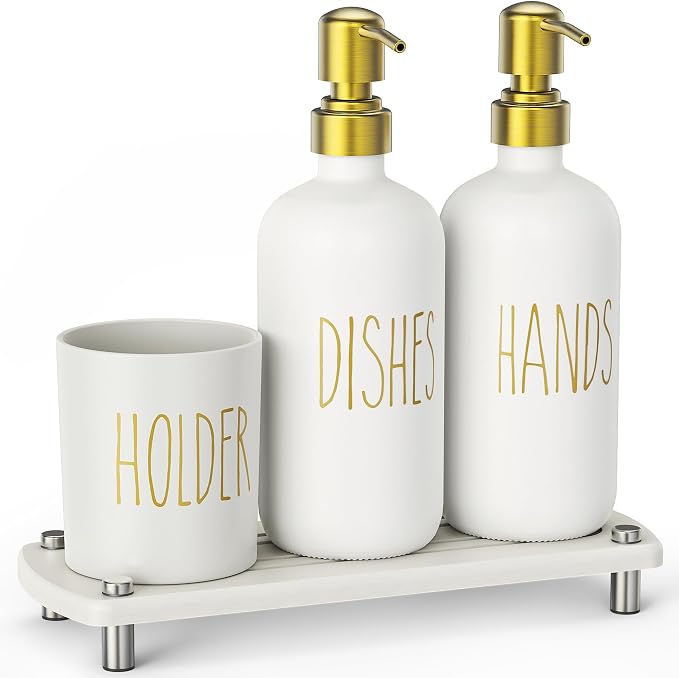 Cisily Kitchen Soap Dispenser Set Comes - Image 9