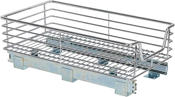 Household Essentials Glidez Chrome-Plated Steel 1-Tier Sliding Under Sink - Image 7
