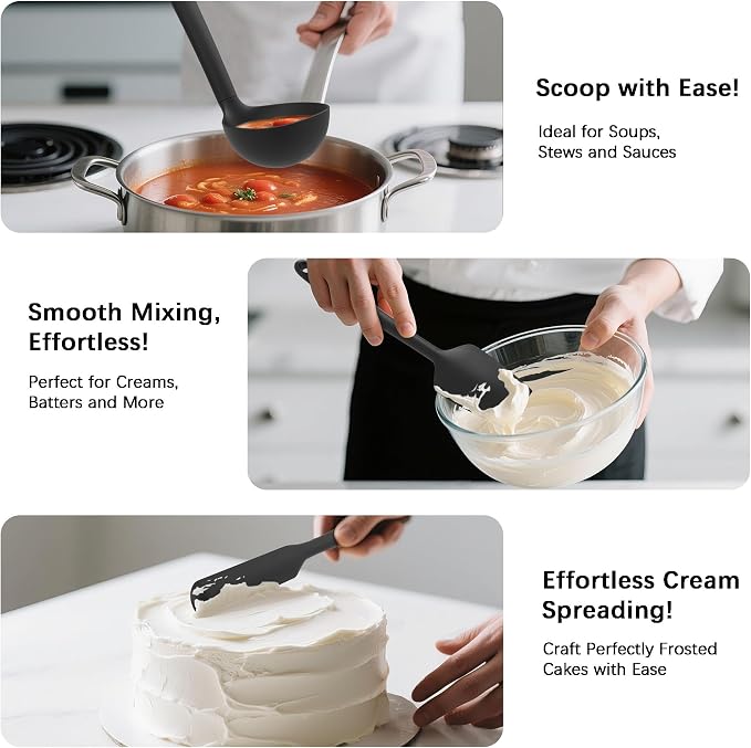 Coukre Silicone Kitchen Cooking Utensils Set - Image 4