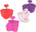 Ateco Valentine Themed Plunger Cutters, Spring-loaded Handle, Food Safe Plastic by Ateco