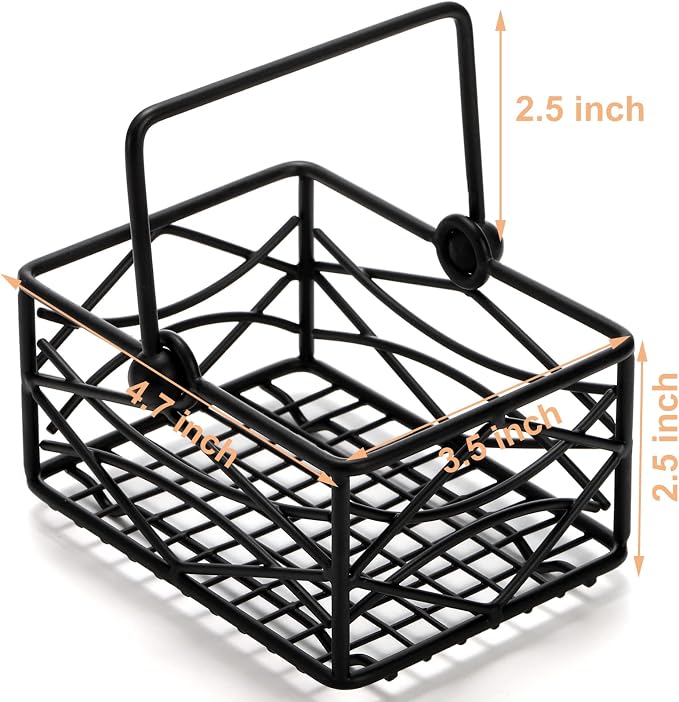 Yarlung 2 Pack Sugar Packet Basket Metal Wire Tea Bag Holder - Image 2