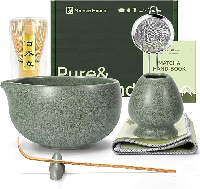 Maestri House Matcha Whisk Set, 7-Pc Complete Matcha Kit by MaestriHouse
