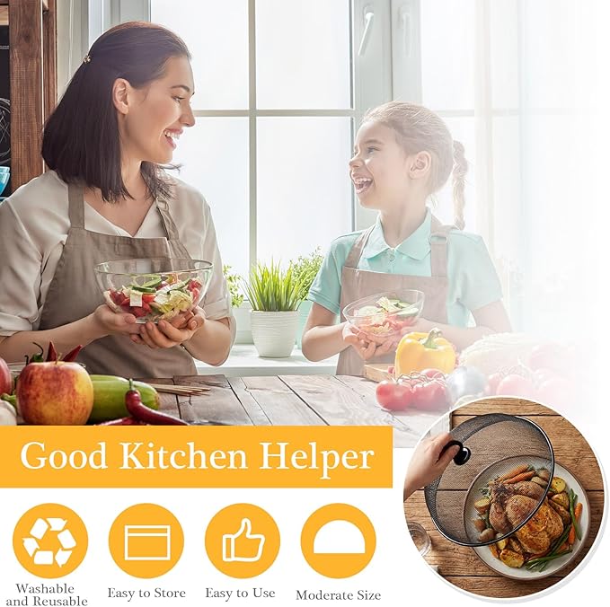 Hicarer 16 Pcs Metal Mesh Screen Food Cover - Image 3