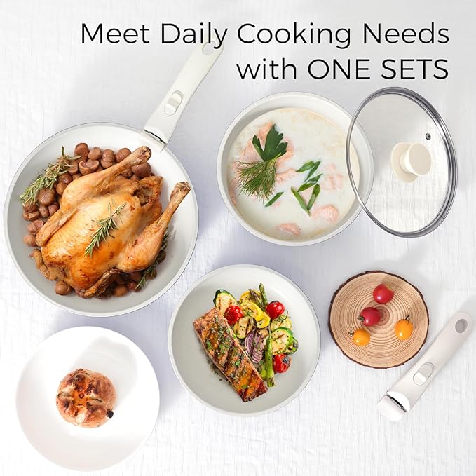 SODAY 15Pcs Pots and Pans Set Non Stick, Cookware Sets - Image 7