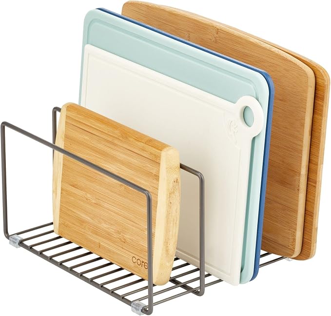 mDesign Metal Pan Organizer for Kitchen Cabinet, Pantry Shelf - Image 6