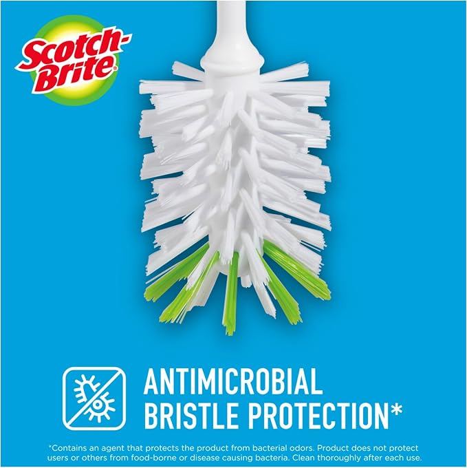 Scotch-Brite Glass and Water Bottle Brush, Long-Lasting, Safe on Glassware - Image 2