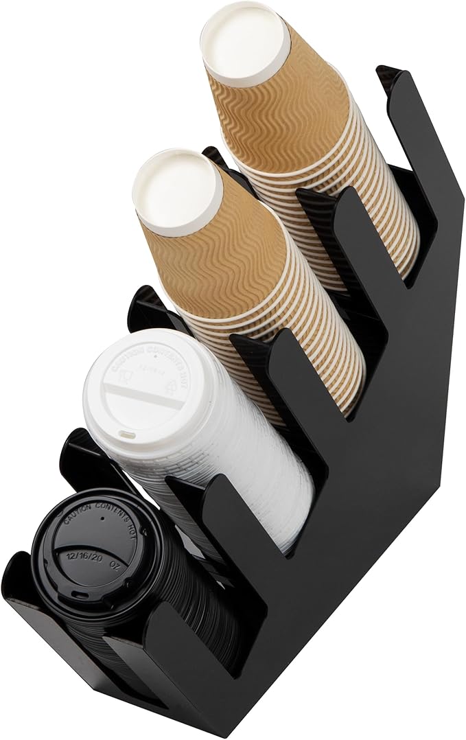Mind Reader Cup and Lid Dispenser, Countertop Org, Coffee Bar, Beverage Cup - Image 4