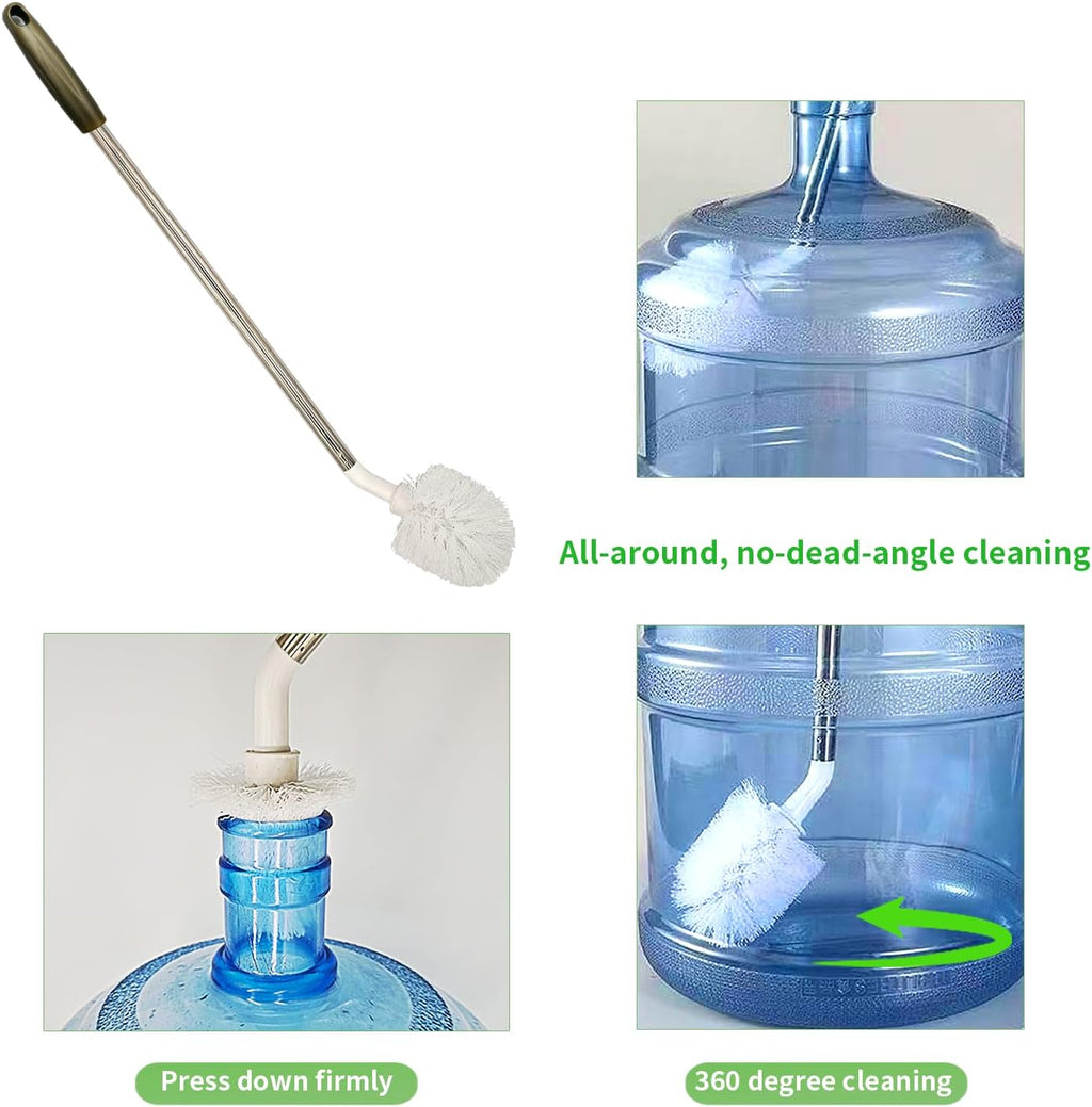 2-Pack Bucket Brush, Kettle Brush, Cleaning Extra Long Bottles, Gallon