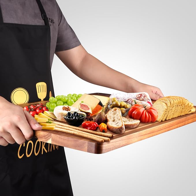 24"x18" XXL Extra Large Acacia Wood Cutting Boards - Image 7