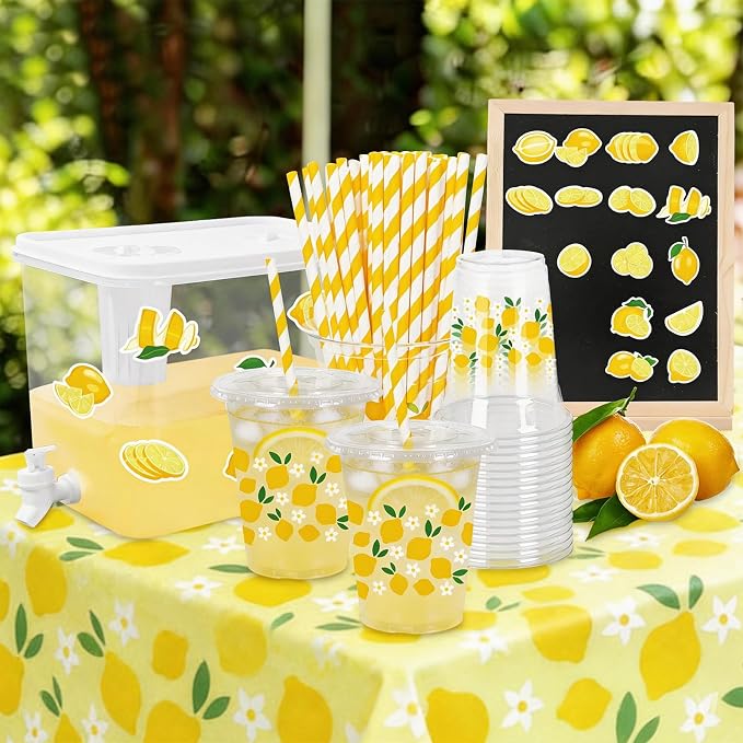 JarThenaAMCS Lemonade Stand Supplies 8.8L Plastic Drink Dispenser by JarThenaAMCS